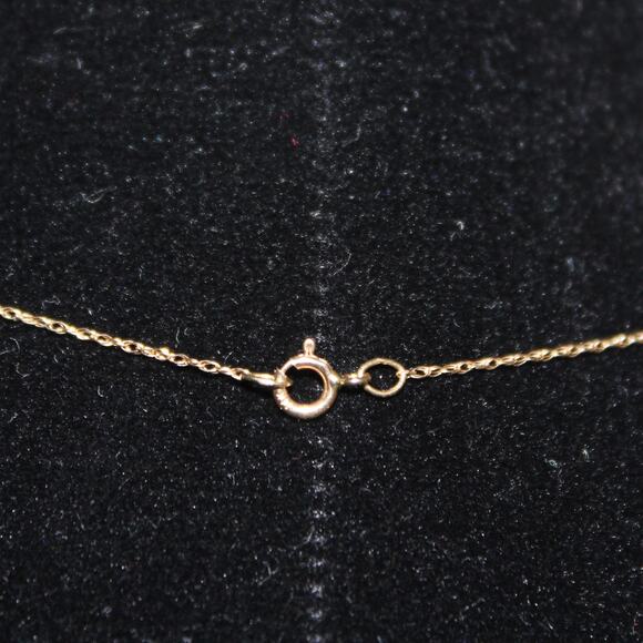 Dainty Solid 14K Gold Necklace with Blue Opal Star Charm - Picture 8 of 9